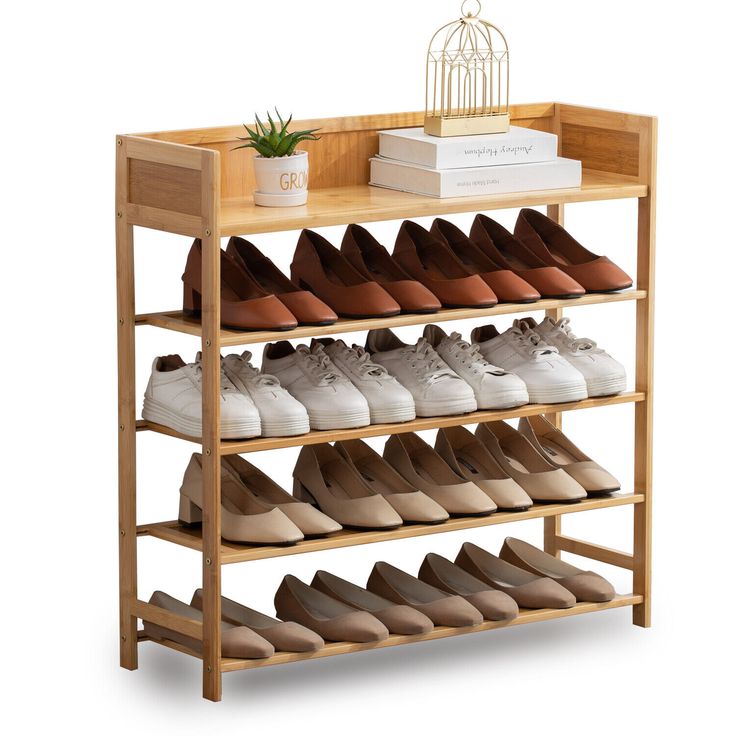 Wooden Shoe Rack